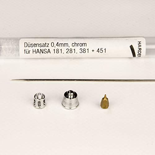 Harder & Steenbeck Düsensatz 0,4mm 218874 Chrom Fuer Hansa von Harder & Steenbeck