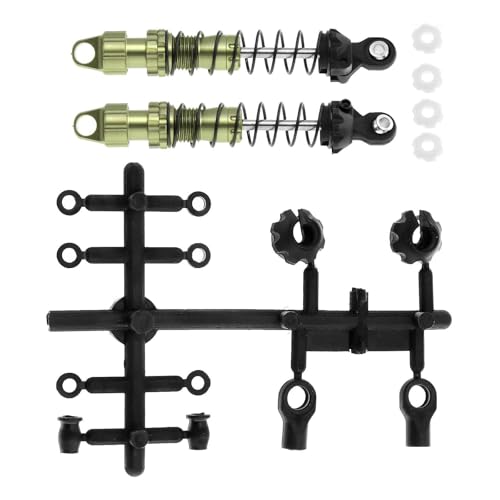 Harilla 1/10 RC Auto Stoßdämpfer Dämpfer Set Simulation Klettern Auto Teile RC Hobby Modell ACCS CNC Verarbeitet DIY Stoßdämpfer Kits, grün 80mm von Harilla