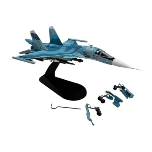 Harilla 1/100 Fighter Model Aircraft Model Geschenk Sammlerstück mit Displaybasis Russische Leichtmetallflugzeuge von Harilla