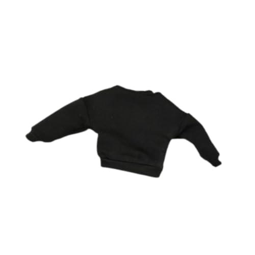 Harilla 1/12 Puppengestrickte Pullover Puppenkleidung Dekoration Miniatur Mode für Kinder Kostüme für 6 "weibliche Actionfigur, Schwarz von Harilla