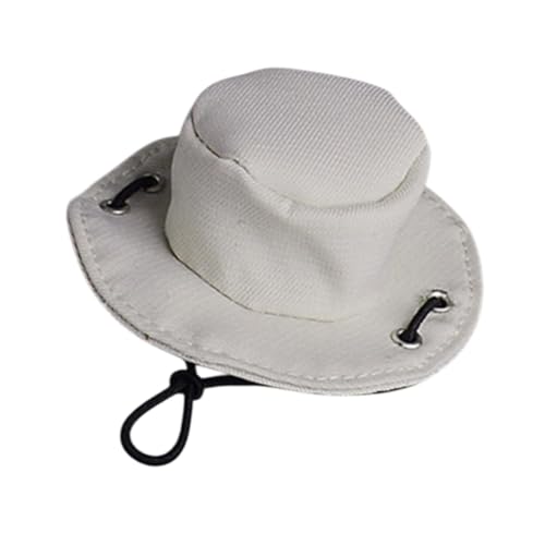 Harilla 1/12 Skala Cowboy Hat Action Figur Accessoire Puppenrequisible sammelbar tun, um Mini Hut Miniaturpuppenhut für Abbildung ACCS zu Spielen, Weiß von Harilla