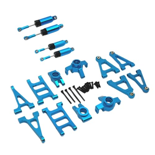 Harilla 1/14 RC Auto Metallteile RC Modell Fahrzeugteile Professionelles Spielzeug Hobby Metall Upgrade Zubehör für 14301 14302 14303 Fahrzeug, Blau von Harilla