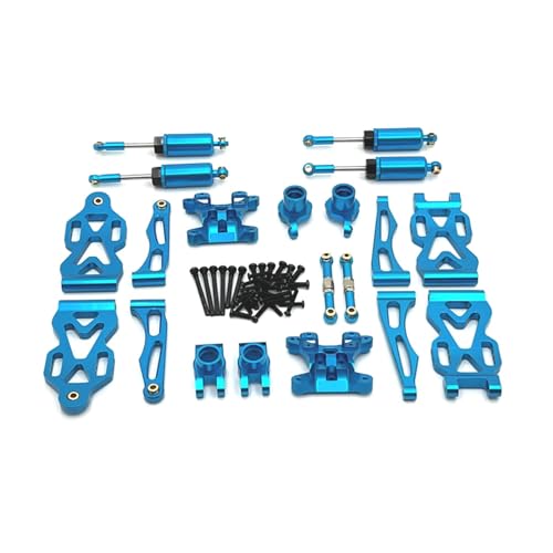 Harilla 1/16 RC-Auto, verbesserte Metallteile, RC-Autozubehör, robuste Ersatzzubehör-Kits für Q130A C8805, DIY-Zubehör, RC-Hobby-Auto, Blau von Harilla