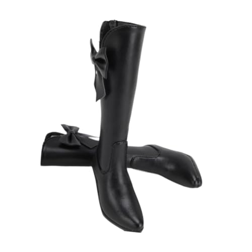 Harilla 1/3 Actionfiguren Dicke Absatzstiefel, 23-Zoll-Puppen-High-Heel-Stiefel für 23-Zoll-Mädchenpuppen, weibliche Körperstiefel, Kugelgelenk-Puppenschuhe, Weiß von Harilla