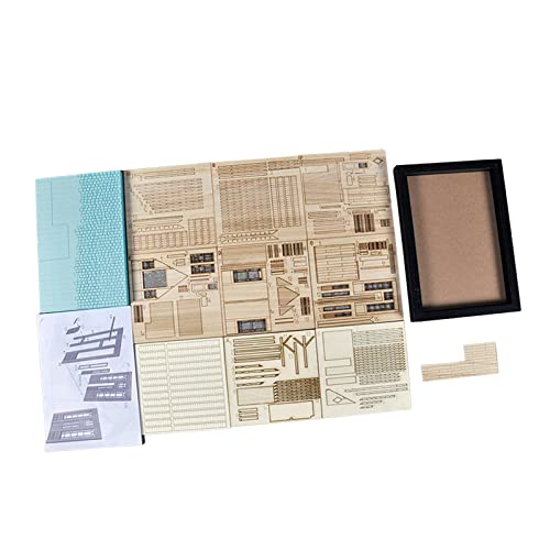 Harilla 1/35 Haus im europäischen Stil, Holzpuzzle, Baukonstruktion, Architekturszenensammlung für Zubehör-Diorama, Stil a Harilla 1/35 Haus im europäischen Stil, Holzpuzzle, Baukonstruktion, Architekturszenensammlung für Zubehör-Diorama, Stil a von Harilla
