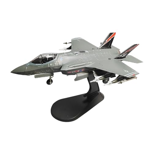 Harilla 1/72 F 35A Kampfflugzeugmodell, Druckguss-Flugzeugmodell, Ornament mit Ständer, Angriffs-Kampfflugzeugmodell für Büroregal, Bar, Café, Schlafzimmer, F 35A von Harilla