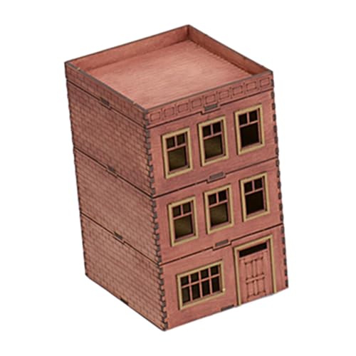 Harilla 1/72 Holzarchitektur 3D-Holzpuzzle Holzhaus Modellgebäude DIY-Kits für Jungen Mädchen Dekoration Dioramen Einzigartige Geschenke, Stil A von Harilla