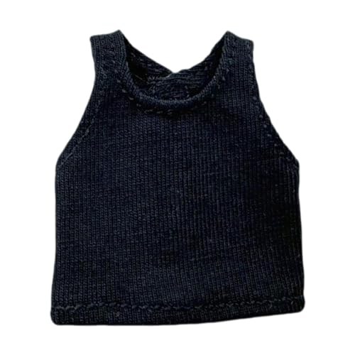 Harilla 1:12 BJD Puppenpullover Weste Top Kleidung für kleine Mädchen Cosplay Dress up für 14cm Prinzessinnenpuppe Fashion Girl, Schwarz Harilla 1:12 BJD Puppenpullover Weste Top Kleidung für kleine Mädchen Cosplay Dress up für 14cm Prinzessinnenpuppe Fashion Girl, Schwarz von Harilla