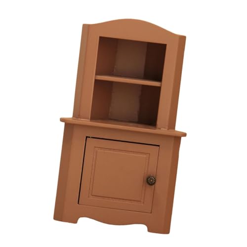 Harilla 1:12 Dollhouse Storage Cabinet Miniaturmöbel Simuliertes Puppenzubehör Dekoration für Landschaftsdekorationen Rollenspiel, Rosa von Harilla