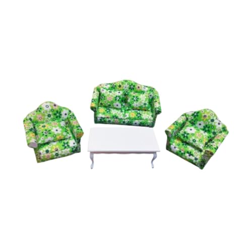 Harilla 1:12 Puppenhausmöbel Sofa Winziges Sofa Accessoire Lebensszene Realistisches Geschenk Mini Couch Rollenspiel Spielzeug für Schlafzimmer BJD Puppe, Style D von Harilla