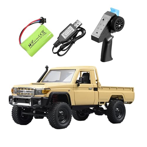 Harilla 1:12 RC Crawler Auto Pickup Trucks USB Aufladbarer Mini RC Rock Crawler, Simuliertes Kletterauto für Steinstraßen, Sandschlamm, 1 Leistung von Harilla