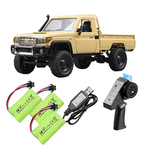 Harilla 1:12 RC Crawler Auto Pickup Trucks USB Aufladbarer Mini RC Rock Crawler, Simuliertes Kletterauto für Steinstraßen, Sandschlamm, 3 Leistung von Harilla