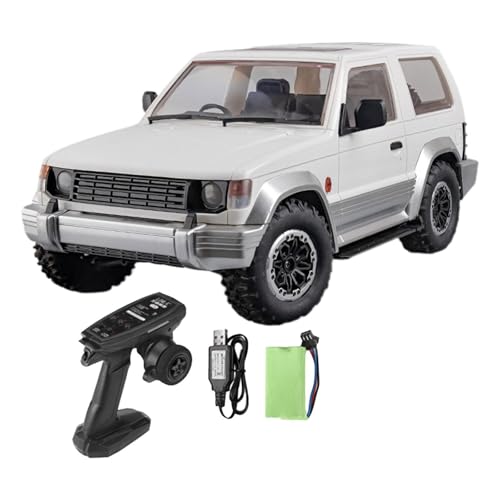 Harilla 1:14 RC Crawler Auto, Simuliertes Kletterauto, Hobby-Spielzeug für Kinder und Jungen, 4WD, LED-Leuchten, Bürstenloser Motor, Bereit für jedes, Weiß von Harilla