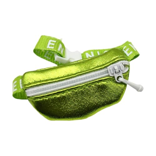 Harilla 1:6 1:12 Crossbody Fanny Pack Modell Micro Landschaft Kleine Taille Pack Tasche Miniatur Szene für Puppen Action Figur Zubehör, Grün von Harilla