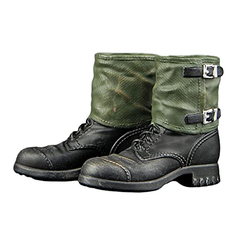 Harilla 1:6 WWII Deutsch Soldat Kampf Schuhe Spielzeug Fit 12 Inch Action Figur Körper Stiefel Mans Kinder Spielzeug Kostüm Zubehör, mit Leggings von Harilla