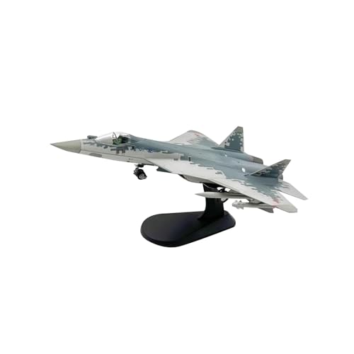 Harilla 1:72 SU-57 Druckguss-Kampfflugzeugmodell mit Sockel, Kinderspielzeug, Ornamentsimulation, Angriffs-Kampfflugzeugmodell für Bücherregaldekoration von Harilla