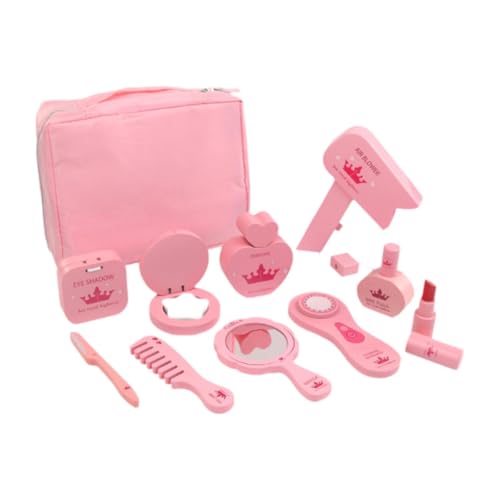 Harilla 10-teiliges Schminktisch-Spielzeug, Prinzessinnen-Ankleidespiel mit Aufbewahrungstasche, Make-up-Spielzeug-Kits, Rollenspiel-Make-up-Set für Kinder im von Harilla