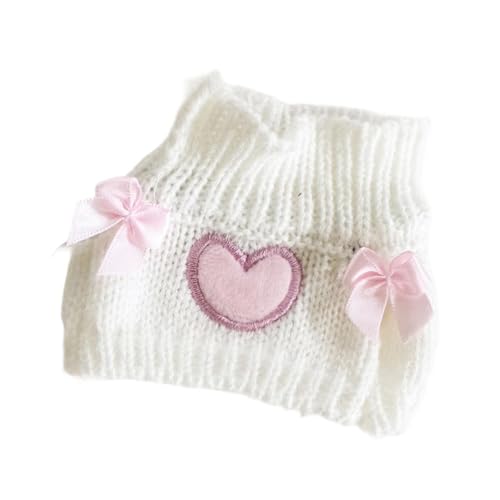 Harilla 15 cm große Puppenkleidung aus Plüsch, austauschbare Puppenkleidung, Zubehör für Plüschpuppen, Kleidung für Kuscheltiere, Anziehpuppenpullover, Weiß von Harilla