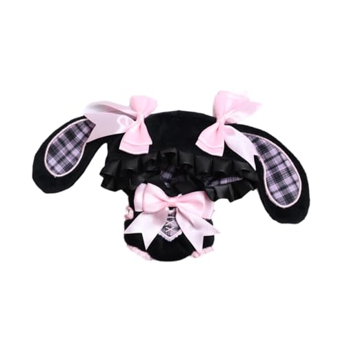 Harilla 15cm 17cm Plüsch Puppenkleidung Kuscheltiere Accessoires Kapuzenbody Weiche DIY Foto Requisiten Puppenkleidung Niedlich für Kinder, Rosa von Harilla