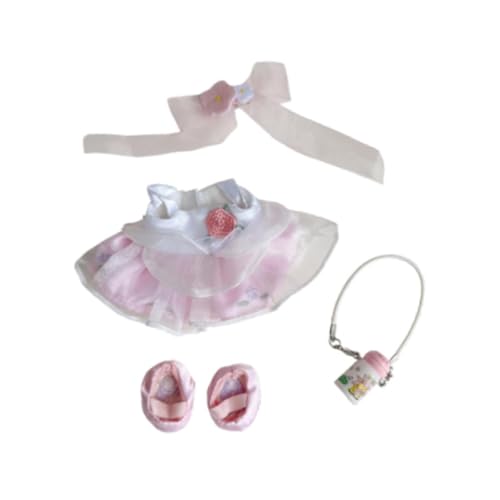 Harilla 17 cm Puppenkleidung, süßer Puppenkleidungsanzug, Puppenzubehör, Anziehsachen, entzückende Kinderspielzeug-Outfits, Puppenkleidung für Anhängerpuppe, mit Wasserkocher von Harilla