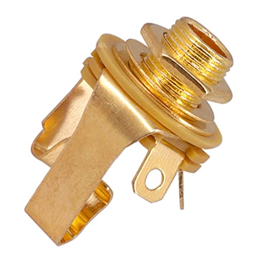 Harilla 2 E Gitarrenbuchse 6,35 Mm 1/4 "Stereo sbuchse Open Circuit Golden Part von Harilla