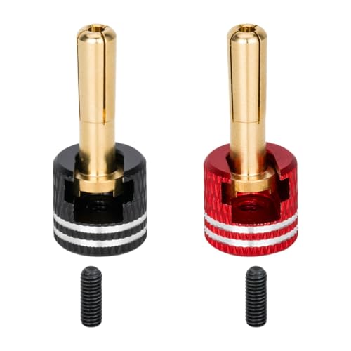 Harilla 2 Stück 4 mm Messingstecker, Kühlkörperstecker und Griffe, kompakte Kühlkörpersteckergriffe für 1/10 RC-Auto- Harilla 2 Stück 4 mm Messingstecker, Kühlkörperstecker und Griffe, kompakte Kühlkörpersteckergriffe für 1/10 RC-Auto- von Harilla