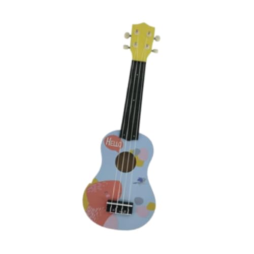 Harilla 20,87 Zoll Kindergitarre, Musikspielzeug, frühes pädagogisches Rollenspielspielzeug, 4-saitige Ukulele, Kinder-Ukulele aus Holz für Kinder, Anfänger, Blau von Harilla