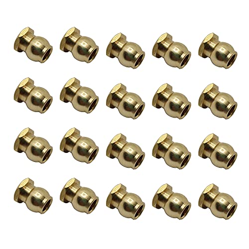 Harilla 20PCS Brass M3 Tie Rod End Ball Joint Link Ball Head Holder for Axial SCX10 1/10 RC Car Truck Buggy Crawler von Harilla