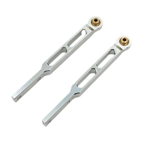 Harilla 2X 1/12 RC Auto Hinterachse Zugstange Direkter Ersatz Teile Robustes Zubehör Befestigungsteile zu installieren für MN82 MN82S MN82T, Silber Harilla 2X 1/12 RC Auto Hinterachse Zugstange Direkter Ersatz Teile Robustes Zubehör Befestigungsteile zu installieren für MN82 MN82S MN82T, Silber von Harilla
