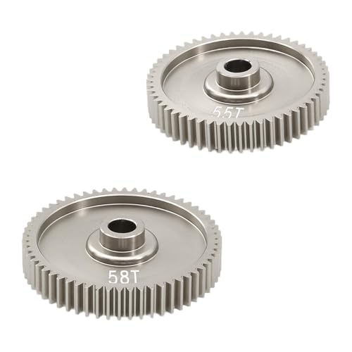 Harilla 2X RC Metall 55T 58T Stirnradgetriebe Differential Getriebe Upgrade Übertragung Getriebe RC Teile für 1:10 TT01E Crawler Auto DIY ACCS von Harilla