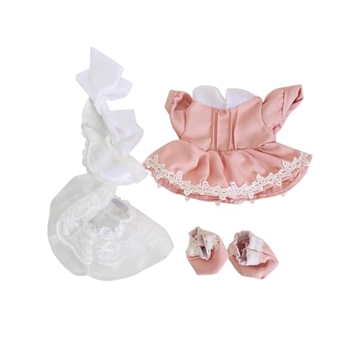 Harilla 3-teiliges Puppenkleid mit Schuhen und Stirnband, Outfits-Zubehör, Miniatur-Kleidung für 20 cm große Mädchenpuppen, Kindergeschenke von Harilla