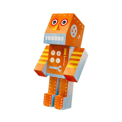 Harilla 3D-Papierpuzzle-Roboter-Bausatz, Roboter-Papierspielzeug, pädagogisches Bauspielzeug, Papiermodell, handgefertigtes DIY-Spielzeug für Jungen und von Harilla