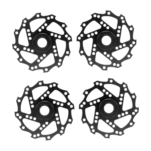 Harilla 4X RC-Autobremsscheiben, Upgrade aus Aluminiumlegierung, leichtes RC-Zubehör, ferngesteuerte Autobremsscheiben für RC-Autos im Maßstab 1/8 1/7, Schwarz von Harilla