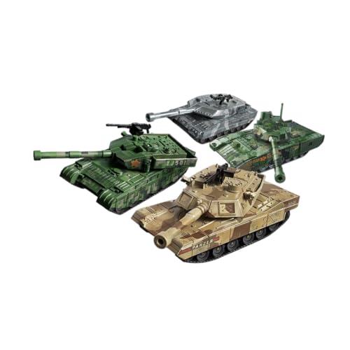 Harilla 4X zusammengebautes Panzermodell, 4D-modernes Panzermodell, gepanzertes Fahrzeug, Schreibtischdekoration, Bildung, Radfahrzeugmodell, Sammlerstücke von Harilla