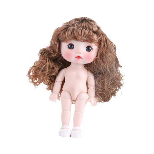 Harilla 8 Zoll BJD Girl Puppe mit Schuhen bewegliche Gelenke 3D Augen tun Spiele Make -up Puppen Actionfiguren Körper für Mädchen Geschenkfestivals, Style A von Harilla