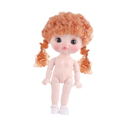 Harilla 8 Zoll BJD Girl Puppe mit Schuhen bewegliche Gelenke 3D Augen tun Spiele Make -up Puppen Actionfiguren Körper für Mädchen Geschenkfestivals, Style B von Harilla