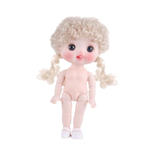 Harilla 8 Zoll BJD Girl Puppe mit Schuhen bewegliche Gelenke 3D Augen tun Spiele Make -up Puppen Actionfiguren Körper für Mädchen Geschenkfestivals, Style C von Harilla