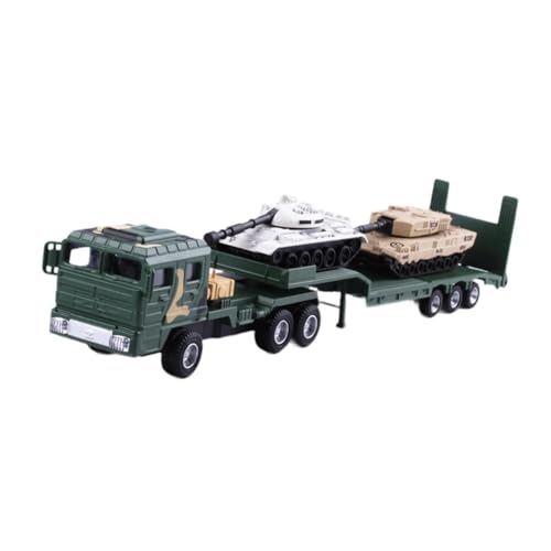 Harilla Abschleppwagen-Spielzeug-Halbtieflader, Kinderspielzeugfahrzeug, BAU-LKW-Spielzeug, Miniatur-Transporter-LKW-Spielzeug für 1/64 von Harilla