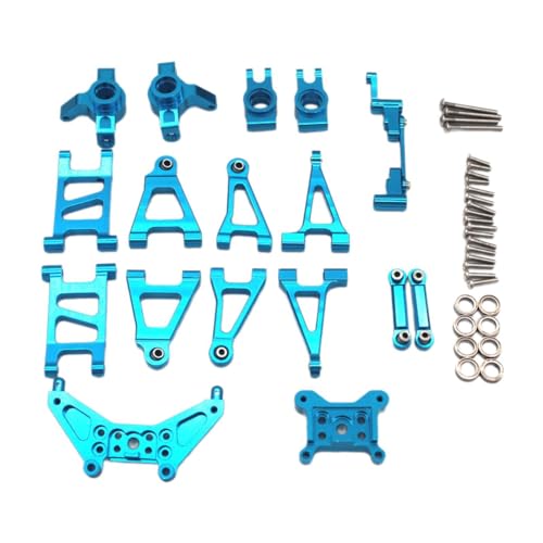 Harilla Aluminium Zubehör Set Upgrades Teile Professioneller Ersatz für 1/14 14301 14302 14303 RC Auto Fahrzeuge Zubehör DIY, Blau von Harilla