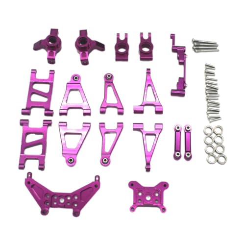 Harilla Aluminium Zubehör Set Upgrades Teile Professioneller Ersatz für 1/14 14301 14302 14303 RC Auto Fahrzeuge Zubehör DIY, LILA von Harilla