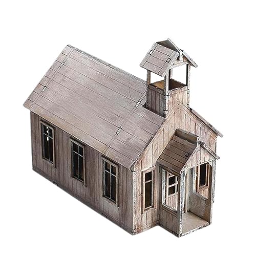 Harilla Architektur-Gebäudemodellbausätze im Maßstab 1:72, zerlegbare DIY-interaktive Kirchenarchitekturszene für Sandtisch, Kriegsszene von Harilla