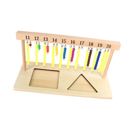 Harilla Aufhänger für Farbperlentreppe, Spielzeug für die frühe Entwicklung, Montessori-Spielzeug, mit Perlen, Mathe-Material, Farbperlen-Aufhänger für, 11 bis 20 von Harilla