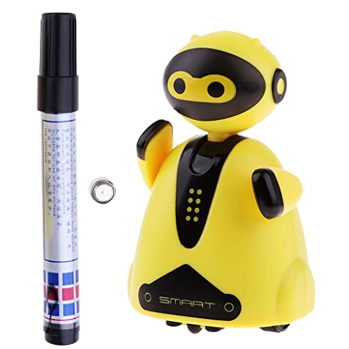 Harilla Automatic Induction Robot Inductive Route Educational Toys Robot Yellow Mini Elektronischer Roboter Kinderspielzeug von Harilla