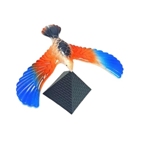 Harilla Balance Eagle Balancing Bird Wissenschaft und Physik Flügel Spielzeug mit Pyramidenkombination für Zuhause Desktop Geschenk Party Favors, Blau Groß von Harilla