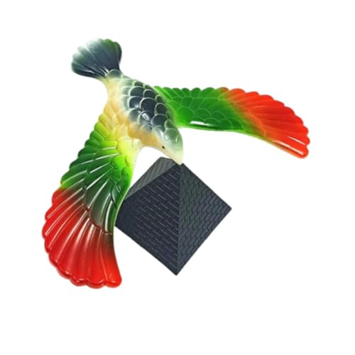 Harilla Balance Eagle Balancing Bird Wissenschaft und Physik Flügel Spielzeug mit Pyramidenkombination für Zuhause Desktop Geschenk Party Favors, Rot Groß von Harilla