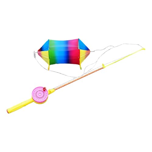 Harilla Box Kite Kite Outdoor Games Aktivitäten Kinder Garten Mädchen Jungen Kinder 3D mit 50 m Flying Line Kite von Harilla