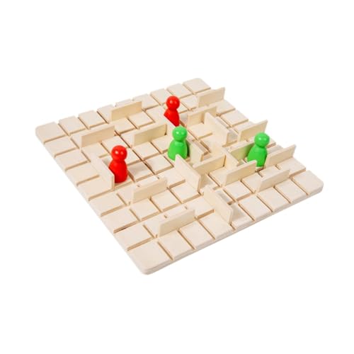 Harilla Brettspiel, Strategiespiel aus Holz für die ganze Familie, Puzzlespiel, pädagogisches 2-in-1-Spiel, Denkspiel für Erwachsene von Harilla