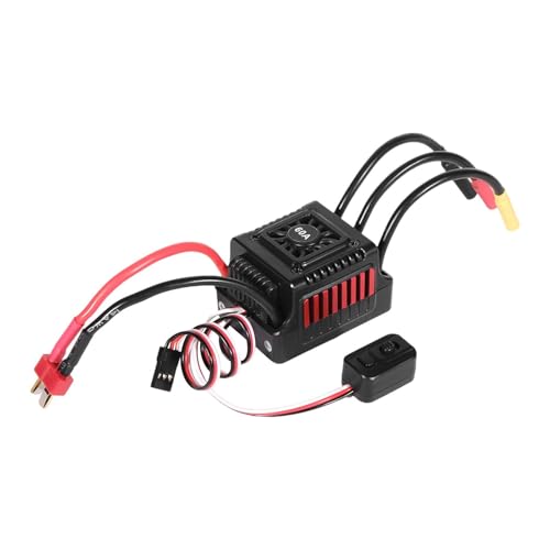 Harilla Bürstenloser Motor, elektrischer Drehzahlregler, 1/10 RC-Car-ESC, einfach zu verwenden, sensorlos, einstellbar für Automodelle, Spielzeug-LKW, Style F von Harilla