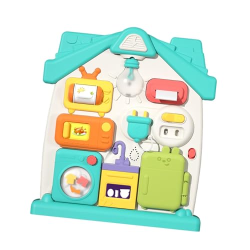Harilla Busy Board, Montessori-Spielzeug, multifunktionales Frühlern-Puzzlespiel, sensorisches Aktivitätsbrett für Kinder im Alter von 0–3 Jahren, Jungen und, GrÜn Harilla Busy Board, Montessori-Spielzeug, multifunktionales Frühlern-Puzzlespiel, sensorisches Aktivitätsbrett für Kinder im Alter von 0–3 Jahren, Jungen und, GrÜn von Harilla
