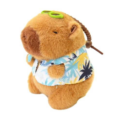 Harilla Capybara-Plüschtier, Stofftier, Schlüsselanhänger, weich, Capybara-Plüschtier, Plüsch-Capybara-Puppe für Erwachsene, Kinder, Kinderzimmer-Dekor, BLAU von Harilla